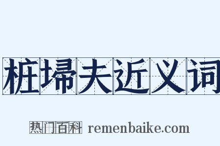 桩埽夫近义词是什么意思的图片